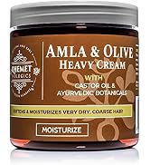 Qhemet Biologics Amla & Olive Heavy Cream - Moisturizing Balm for Extremely Dry & 4C Hair - Adds ...