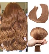 ShowJarlly Tape in Hair Extensions Real Human Hair Tape In 16inch Remy Hair invisible Double Side...