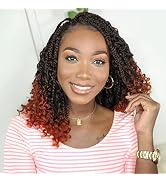 Fulcrum Goddess Box Braids Crochet Hair 12 Inch, 9 Packs Pre Looped Box Braids Crochet Hair For B...