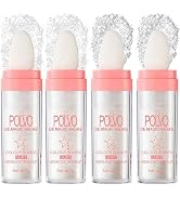 4 Pcs Fairy Highlight Makeup Stick, Polvo De Magic Hadas Patting Powder, Body Shimmer Face Blushe...