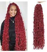 Yewell Butterfly Locs Crochet Hair 24 Inch Distressed Locs Crochet Hair,6 Packs Crochet Butterfly...