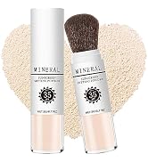 Sunscreen Setting Powder SPF 35, Mineral Brush Powder, Oil Control Natural Matte Finish Loose Pow...