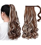 Ponytail Extension,Clip In Ponytails Wavy 20