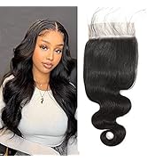 Body Wave HD Lace Closure 5x5 Lace Front Closure With Baby Hair Free Part Pre Plucked Lace Closur...