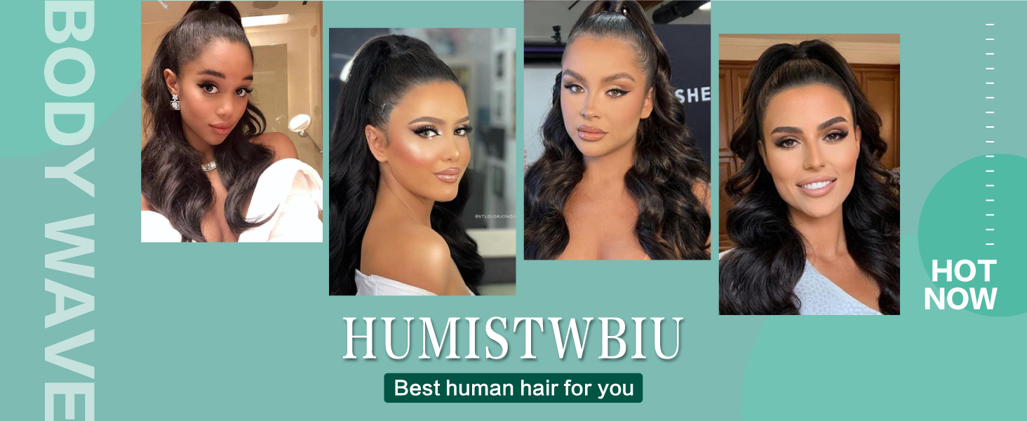 human hair ponytail