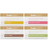 RAW SUGAR Eco Bar Soap Bundle, Variety Pack of 4 - Made with Shea Butter, Vegan & Cruelty Free, F...