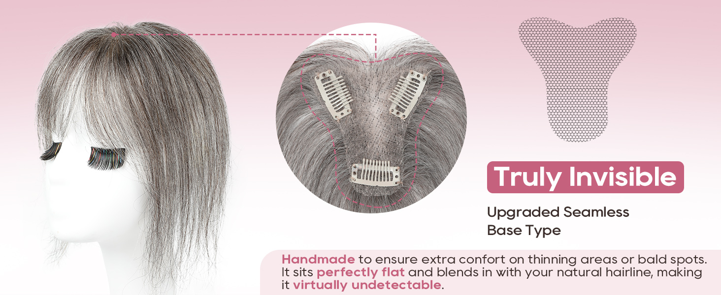 human hair topper