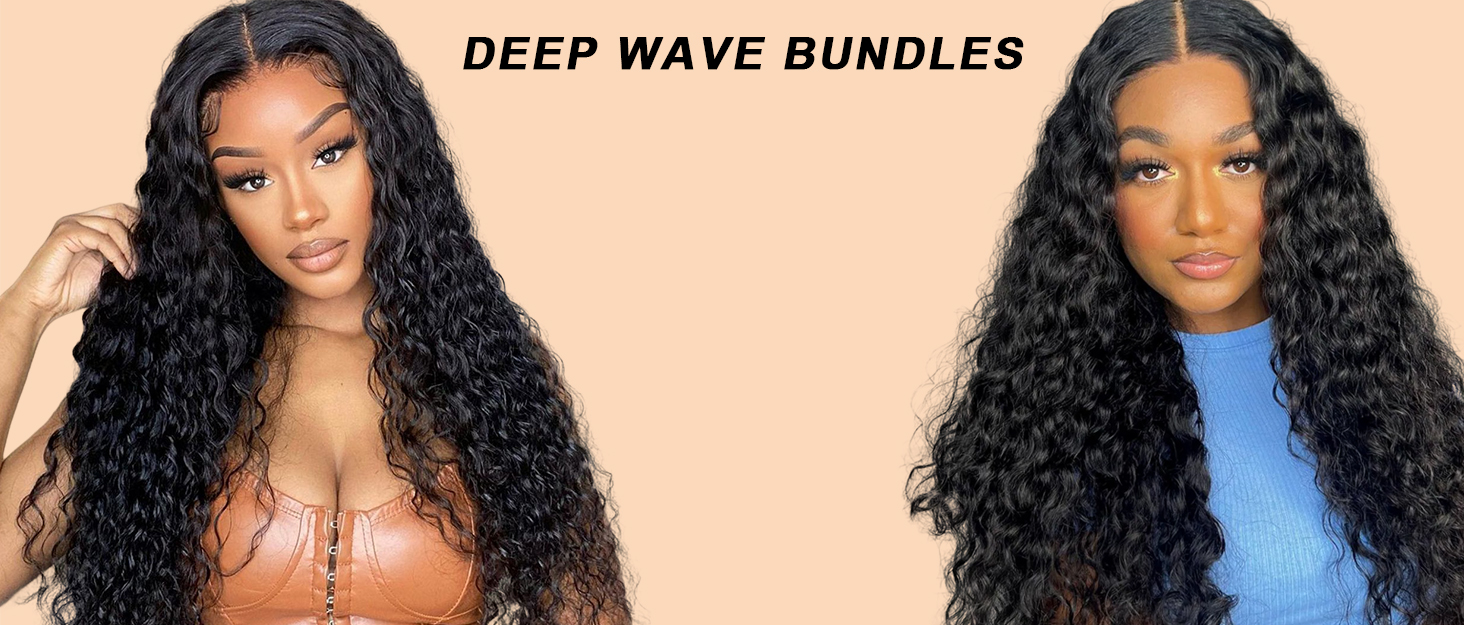deep wave bundles human hair