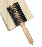 Professional Volumizing Round Brush for Blow Drying - Salon-Style Curls & Shine, Wooden Handle & ...