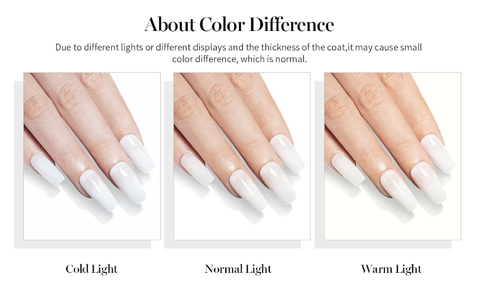 milky white gel polish