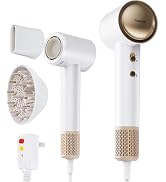 Tideway Hair Dryer, Blow Dryer with Diffuser, Ionic Professional High-Speed 1500W Low-Noise, 110,...