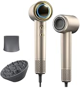 Tideway Hair Dryer, Blow Dryer with Diffuser High-Speed Plasma Ionic Low Noise for Fast Drying, T...