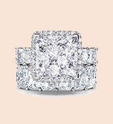Jeulia Knot Round Cut Sterling Silver Interchangeable Ring Set