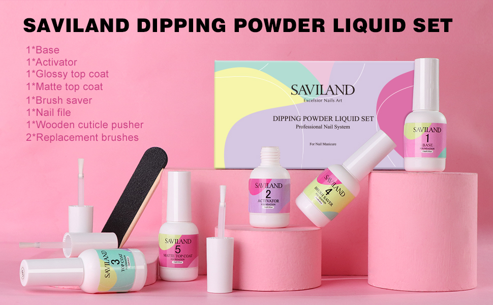 dip powder liquid set