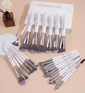 white makeup brushes