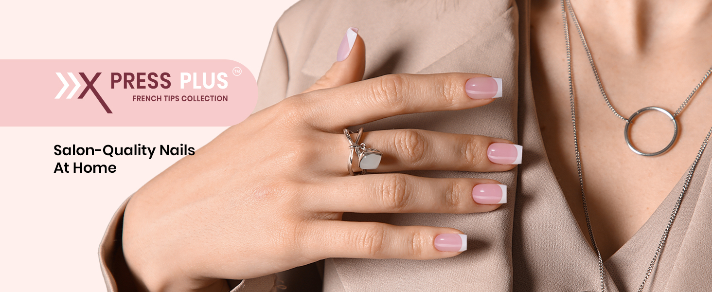 French Tip Press On Nails