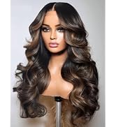 Beauty Forever Bye Bye Knots Espresso Brown With Highlights Loose Body Wave Glueless Wigs Human H...