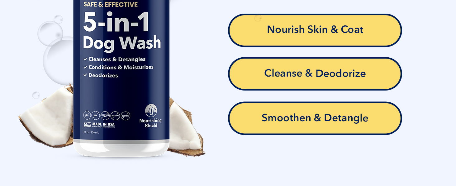 Honest Paws Skin and Coat 5-in-1 Dog Wash