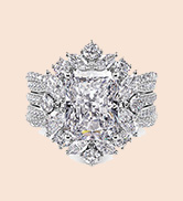 Jeulia Knot Round Cut Sterling Silver Interchangeable Ring Set