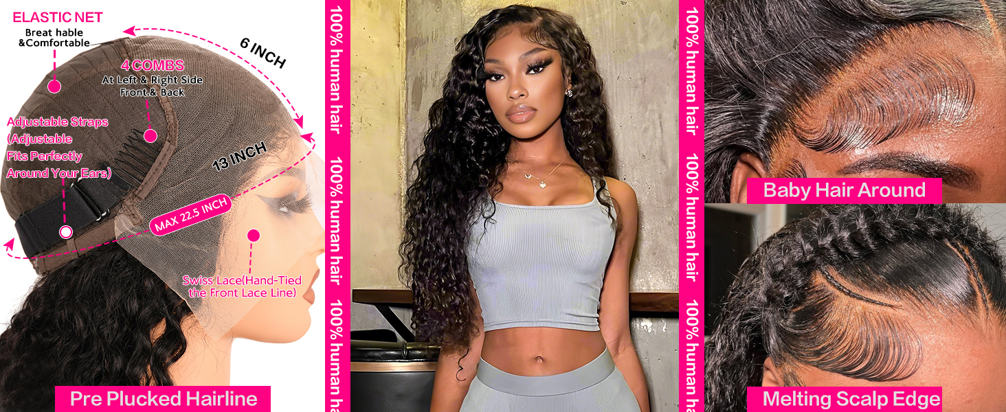 13x6 lace front wigs human hair