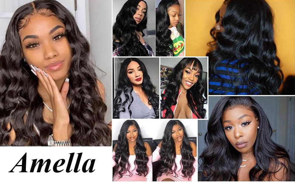 100% Unprocessed Body Wave Human Hair 3 Bundles with Closure