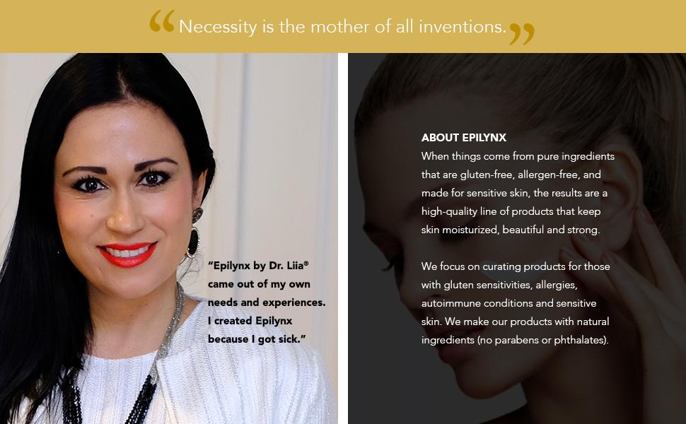necessity is the mother of all inventions epilynx by dr liia about the company