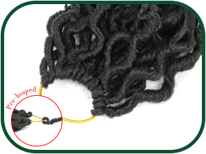 Goddess Locs Crochet Hair Is Made With High-Quality Synthetic FibersNatural Looking With Blends