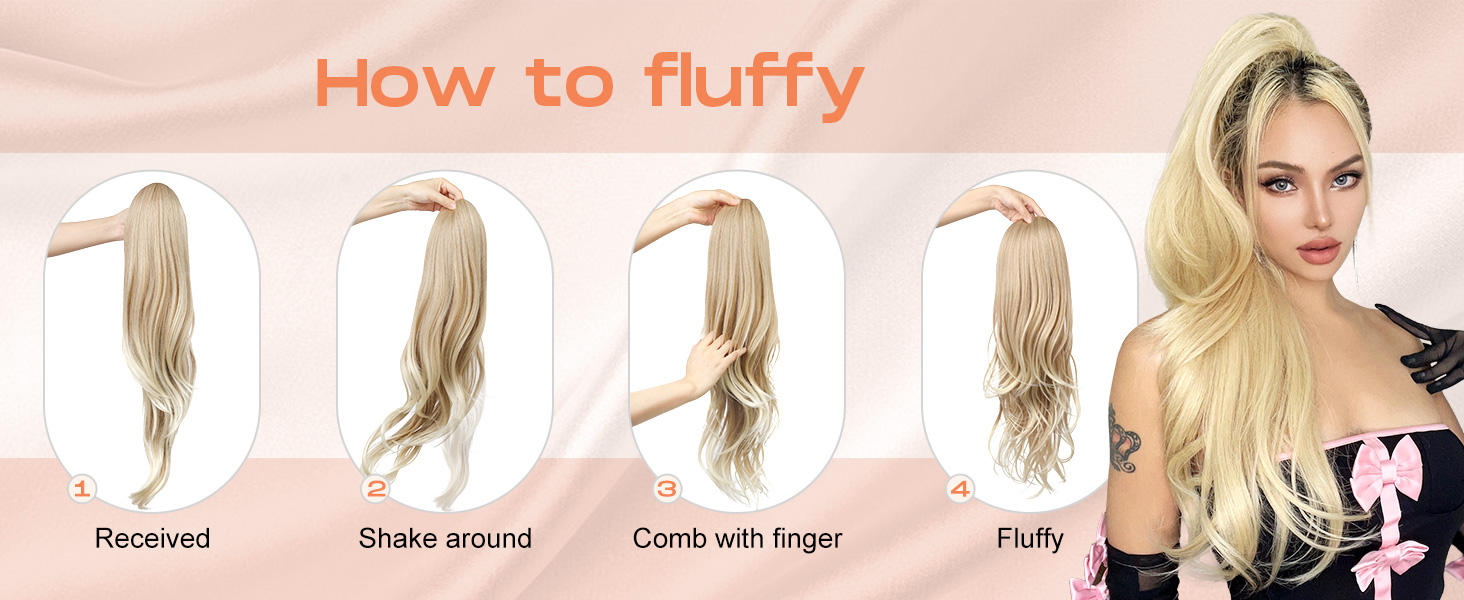 clip in ponytail extension
