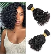 Viyaviya Water Wave Bundles 8 Inch 10A Brazilian Virgin Hair 100% Unprocessed Natural Color Can B...