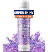 Elitles Made Hair Glitter Body Glitter Spray, 150ML Glitter Hairapray Holographic Purple Glitter ...
