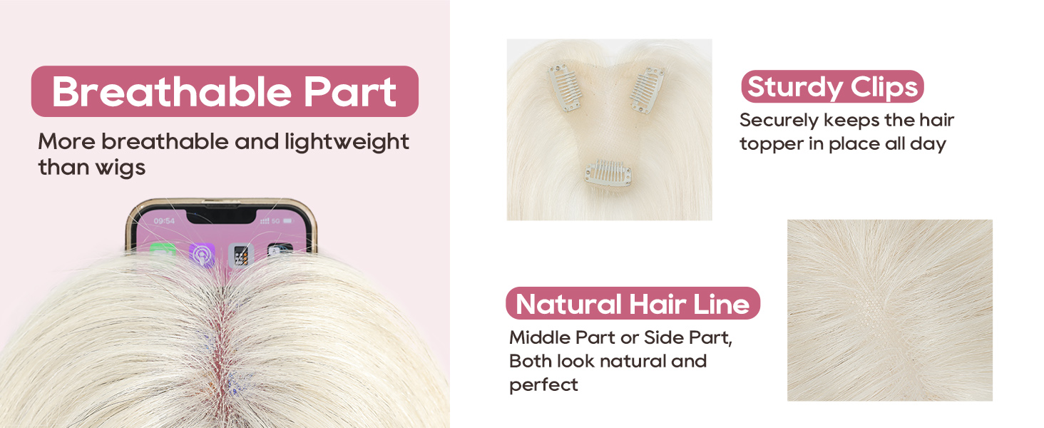 human hair topper