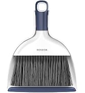 ROSEOK Mini Broom and Dustpan Set for Cleaning, Compact Desktop Dustpan with Brush for Kitchen Co...