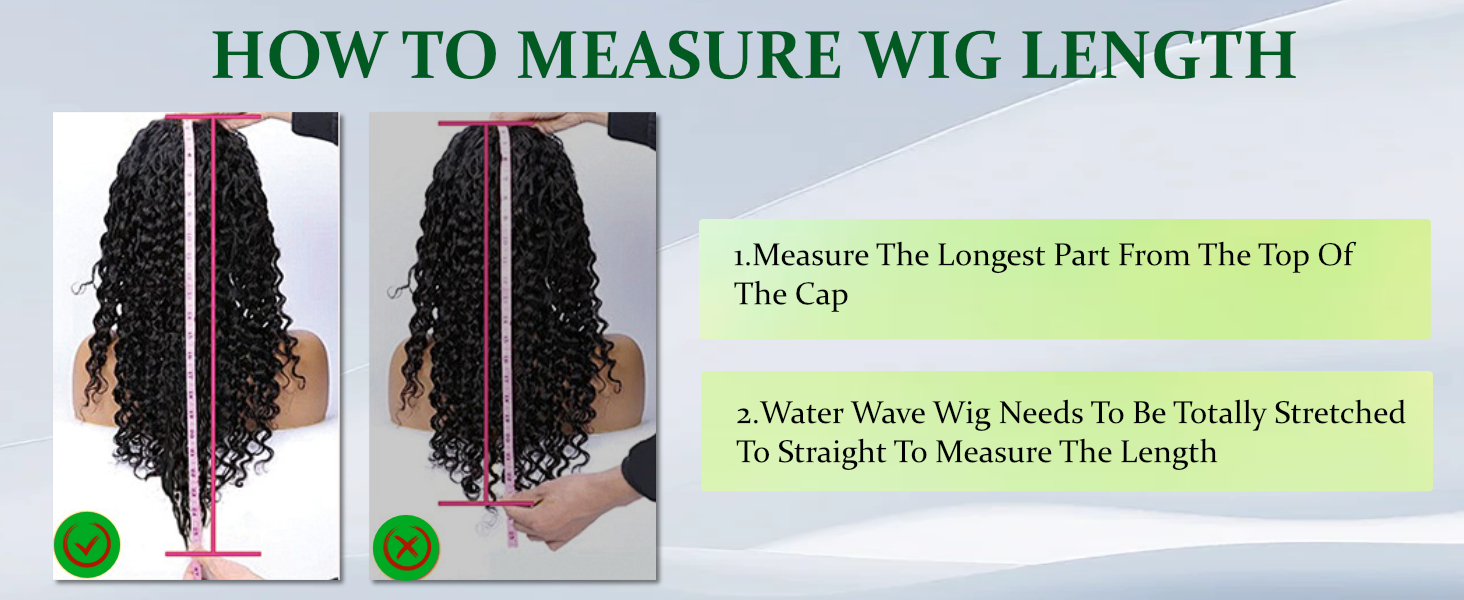 klaiyi pre cut glueless water wave wig human hair.