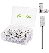 Lavinda Sanding Bands for Nail Drill with 3.1mm Mandrel Bit, 80 Piece Set Mini Small Sanding Band...