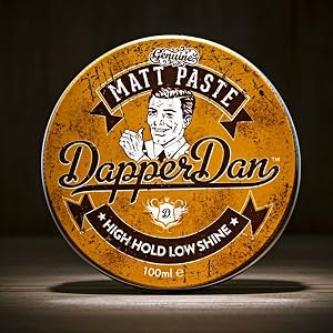 Dapper Dan Matt Paste, hair products for men, men's hair styling products