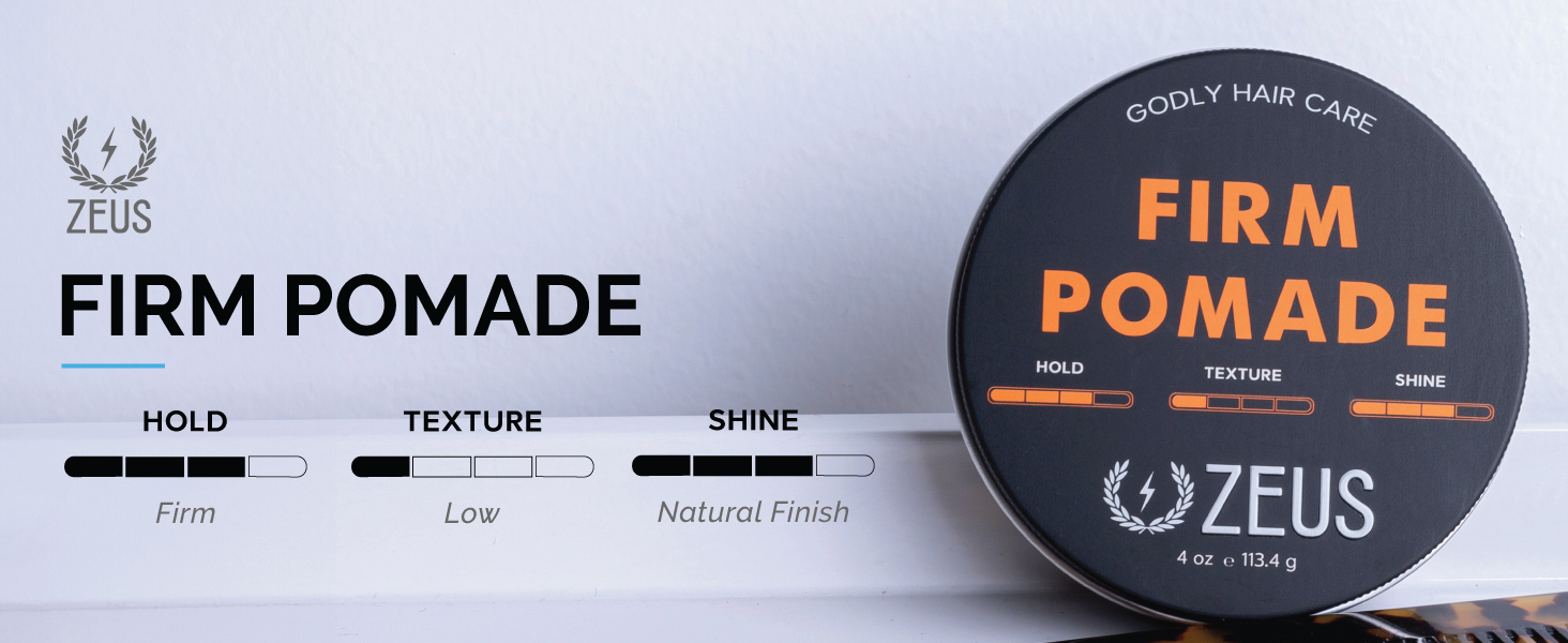 classic firm pomade to style and smooth most hair types