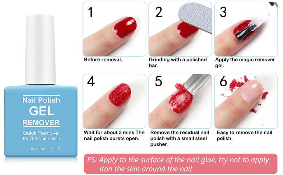 easy fast quick gel nail polish remover