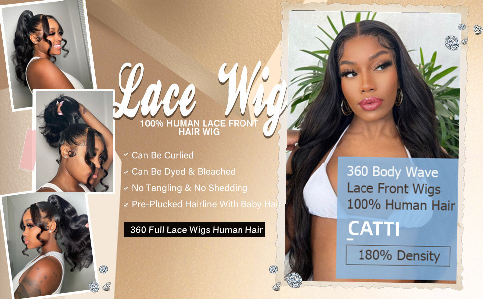 360 lace front wigs human hair
