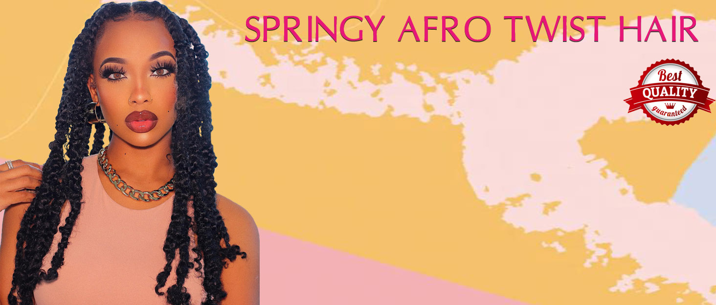 springy afro twist hair