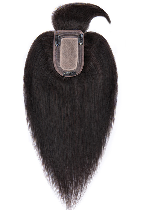 Human Hair Topper with Bangs