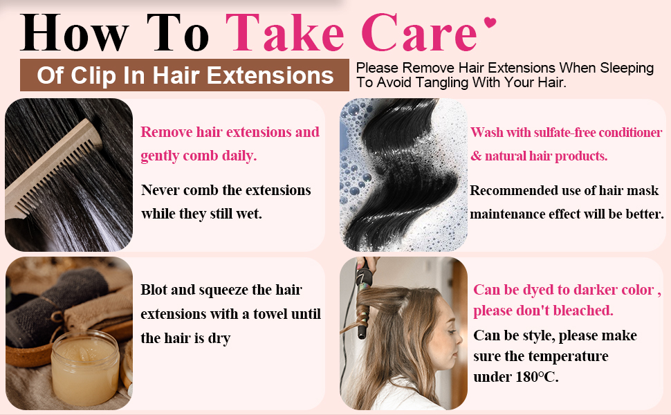 Seamless Hair Extensions Clip in