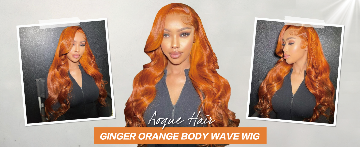 ginger lace front wigs human hair