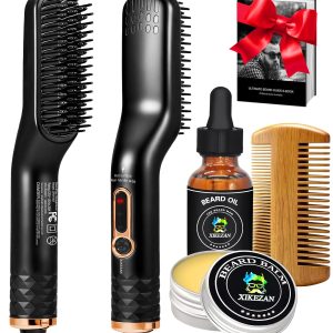 6 Beard Straightening Comb Hair Straightener Heated Comb Combs Mens Hairbrush Men Beard Comb Ceramic Hair Brush Straightener Comb Hair Styler Straightener Brush Not Hurt Abs Man