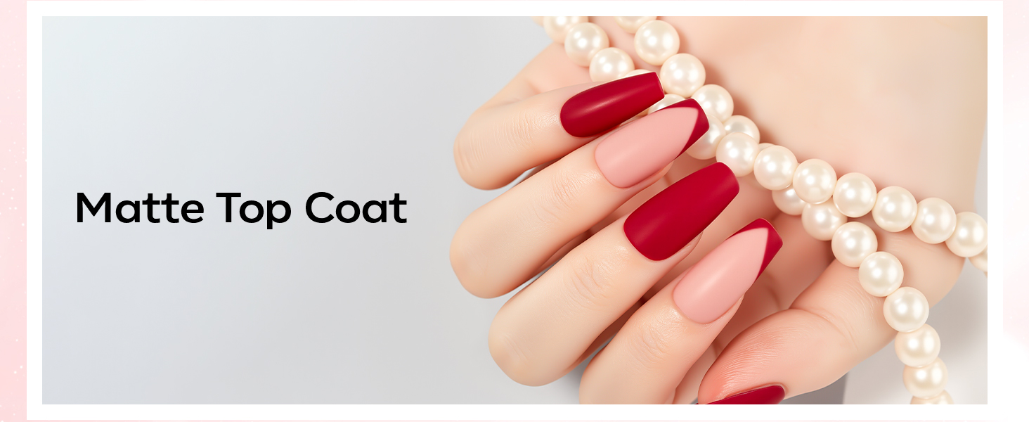 matte top coat nail polish