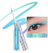 CHARMACY Multichrome Eyeliner Liquid Liner, Metallic Glitter Shimmer Eyeliner, Long Lasting High ...