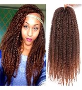 Marley Twist Braiding Hair-18 Inch 90Roots/unfold Soft Marley Twist Hair For Twists 3 Packs Light...