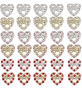Nail Rhinestones Multi-Shapes Ruby Red Rhinestones Big Gems Nail Charms Siam Red Round Beads K9 G...