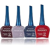 MASGLO Tradicional – Set of 4 Nail Polishes 13-Free Formula, Up to 7 Days of Wear, High-Coverage & Glossy Finish, Vegan – (0.