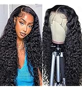 30 Inch Lace Front Wigs Human Hair Pre Plucked 150% Density Brazilian Wet and Wavy Human Hair Wig...