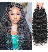 22 24 26 Inch Deep Wave Human Hair Bundles Deep Curly Wave 3 Bundles 12A 100% Unprocessed Brazili...